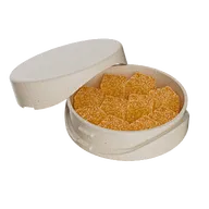 Certified Round Case With Child Lock for Gummies